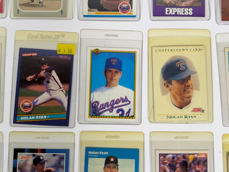 Collection of (28) Vintage MLB Nolan Ryan Baseball Trading Cards [Photo 6]