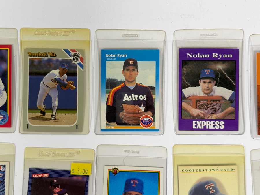 Collection of (28) Vintage MLB Nolan Ryan Baseball Trading Cards [Photo 3]