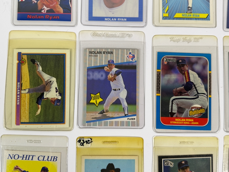 Collection of (28) Vintage MLB Nolan Ryan Baseball Trading Cards [Photo 8]