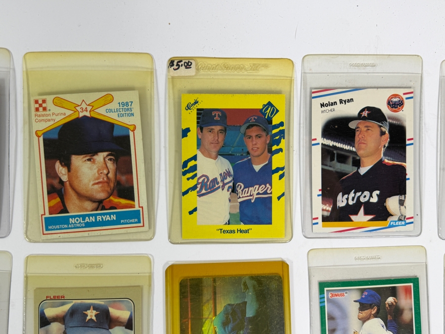 Collection of (28) Vintage MLB Nolan Ryan Baseball Trading Cards [Photo 3]