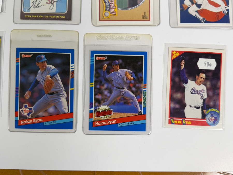 Collection of (28) Vintage MLB Nolan Ryan Baseball Trading Cards [Photo 12]