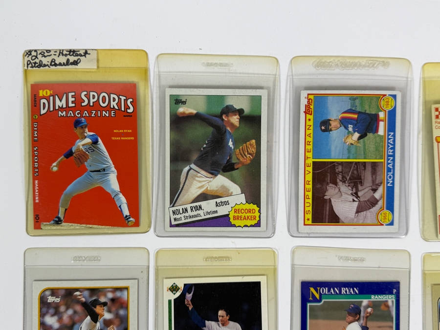 Collection of (28) Vintage MLB Nolan Ryan Baseball Trading Cards [Photo 2]