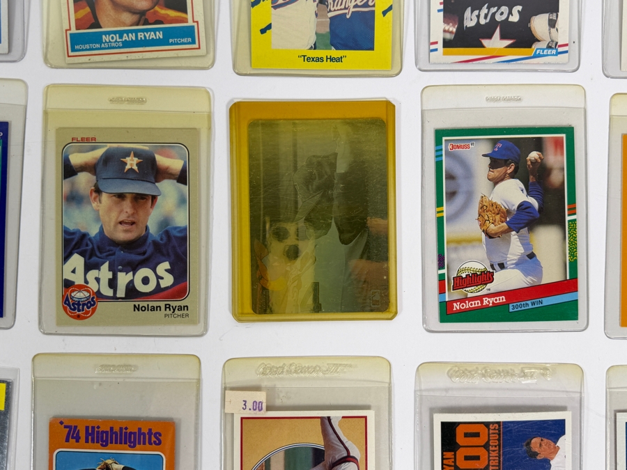 Collection of (28) Vintage MLB Nolan Ryan Baseball Trading Cards [Photo 6]