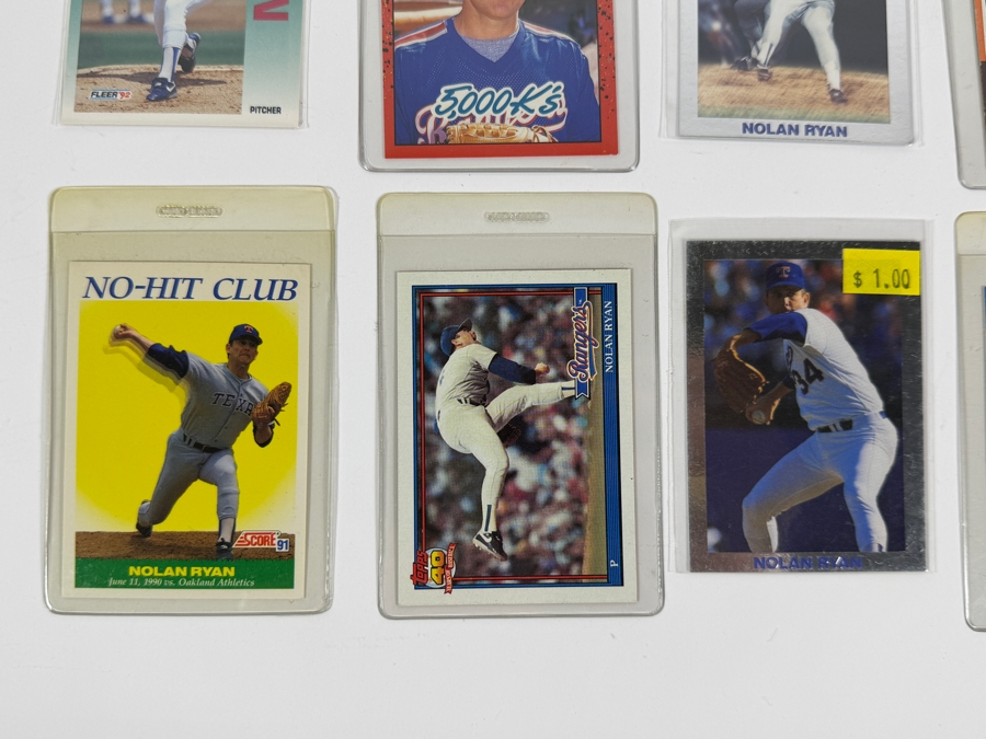 Collection of (28) Vintage MLB Nolan Ryan Baseball Trading Cards [Photo 11]