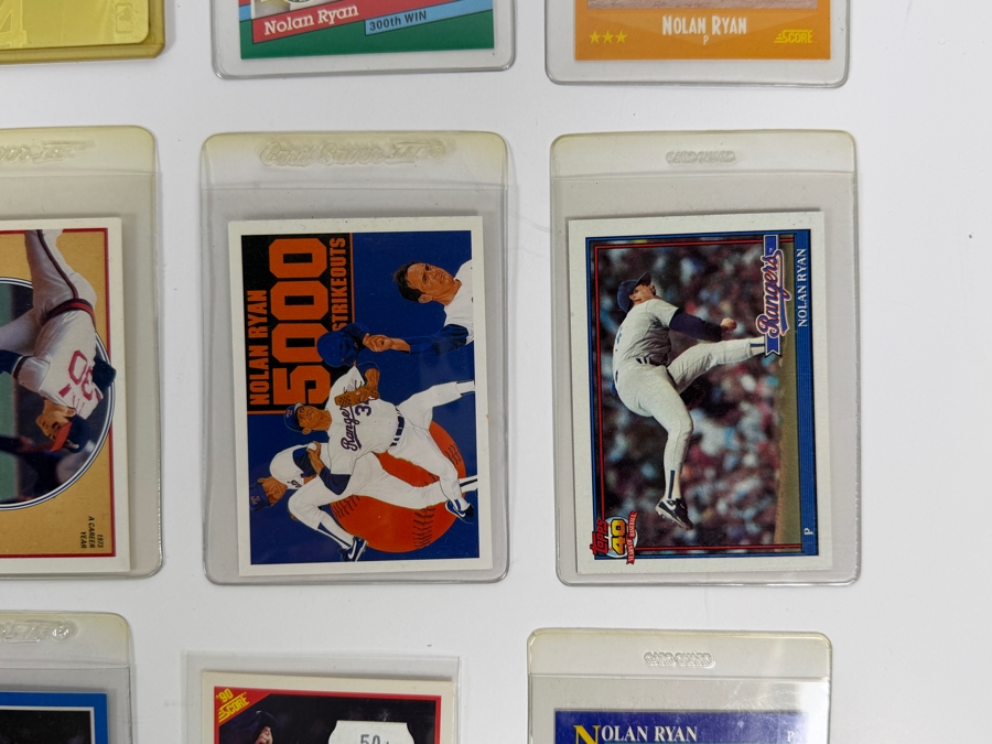 Collection of (28) Vintage MLB Nolan Ryan Baseball Trading Cards [Photo 10]