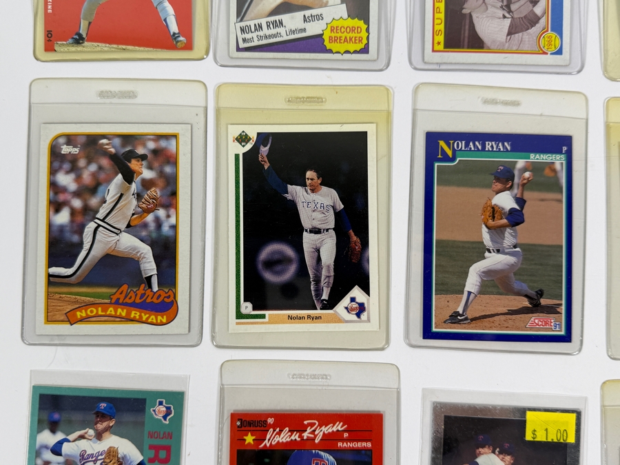 Collection of (28) Vintage MLB Nolan Ryan Baseball Trading Cards [Photo 5]