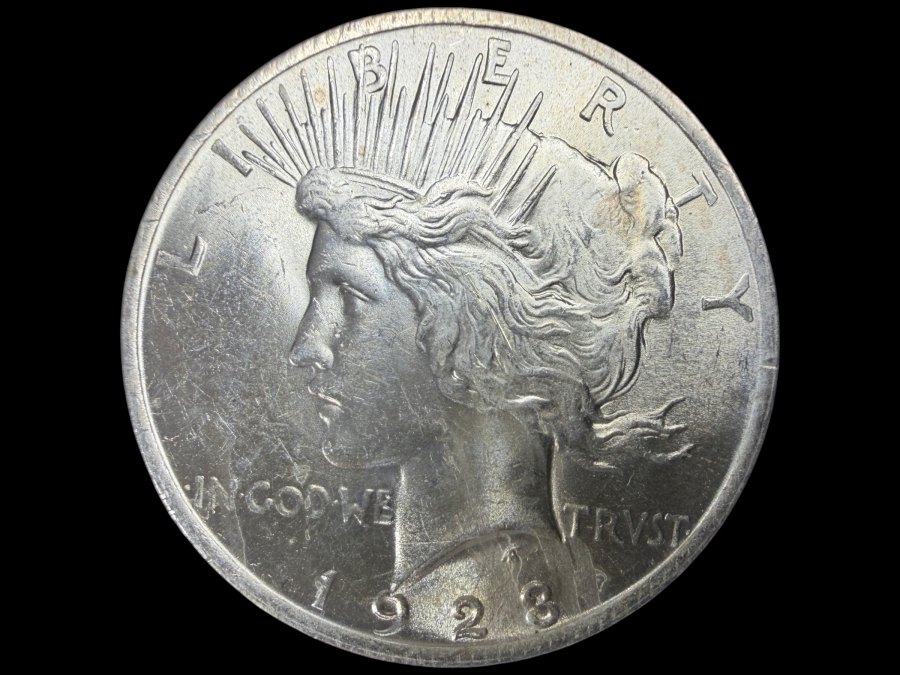 1922 Brilliant Uncirculated Peace Silver Dollar