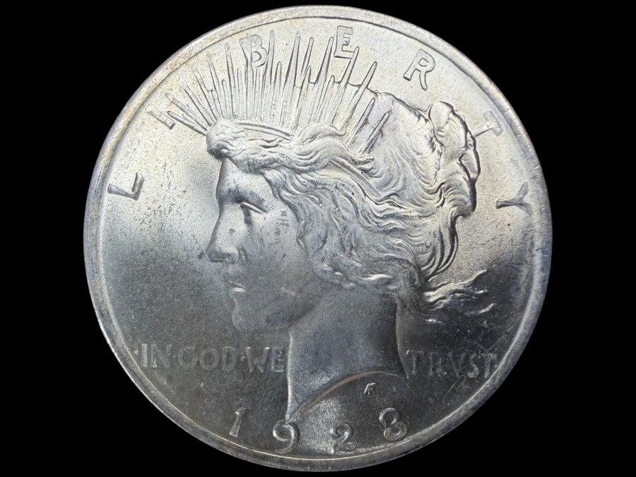 1922 Brilliant Uncirculated Peace Silver Dollar