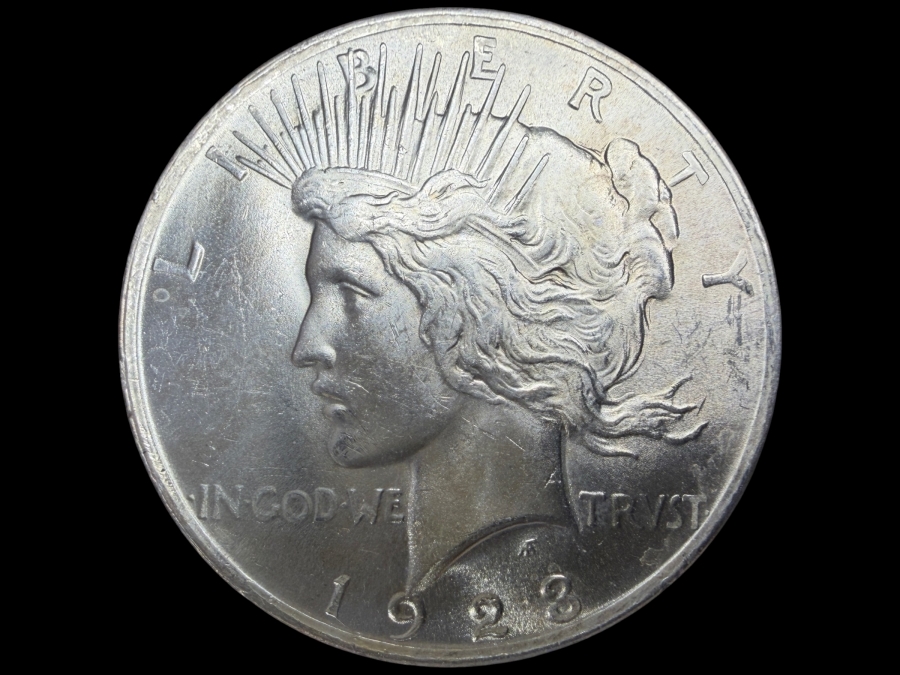 1922 Brilliant Uncirculated Peace Silver Dollar