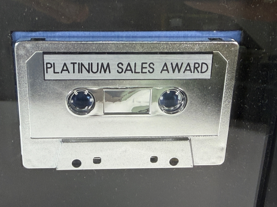 RIAA Certified Platinum Sales Award Plaque For Ralph Tresvant (Lead Vocalist of New Edition) Debut Album Presented To Wade Norton 17' X 21' Estimate $200 - $350 [Photo 9]