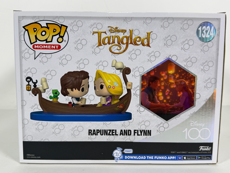 Funko Pop! Moment Disney 100 Tangled Rapunzel & Flynn Vinyl Figure #1324 Estimate $110 - $145 [Photo 5]