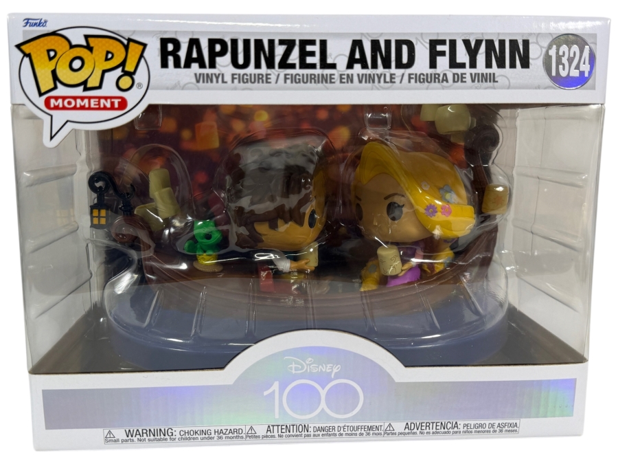 Funko Pop! Moment Disney 100 Tangled Rapunzel & Flynn Vinyl Figure #1324 Estimate $110 - $145