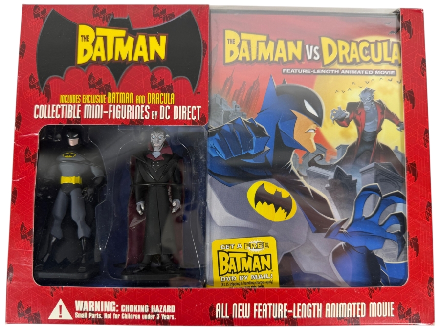 The Batman Vs Dracula DVD Gift Set With DC Direct Collectible Mini-Figurines Estimate $95 - $145