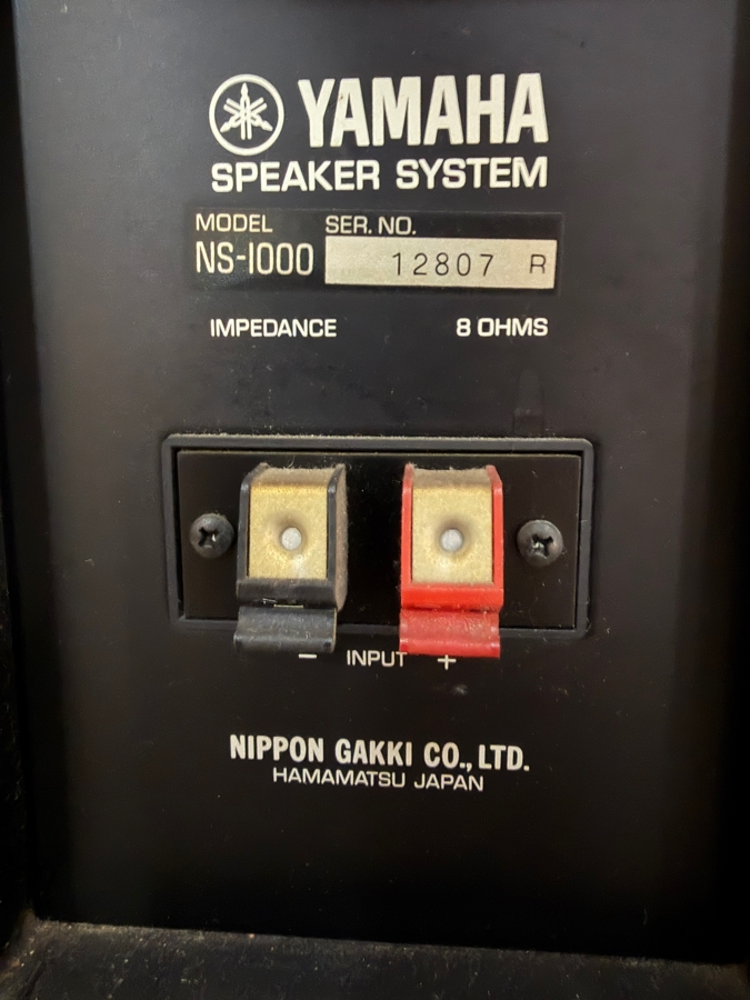 Vintage High-End Yamaha NS-1000 Natural Sound Speaker System Pair In Rosewood Cabinet Weighs 179lbs  Estimate $1600 - $3200 [Photo 7]