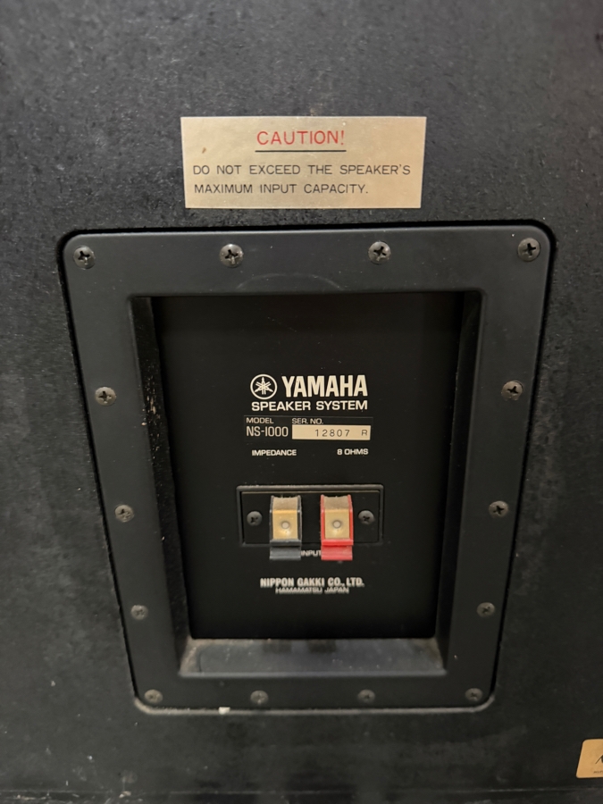 Vintage High-End Yamaha NS-1000 Natural Sound Speaker System Pair In Rosewood Cabinet Weighs 179lbs  Estimate $1600 - $3200 [Photo 6]