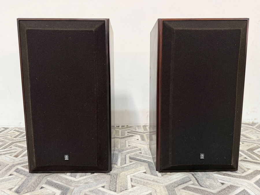Vintage High-End Yamaha NS-1000 Natural Sound Speaker System Pair In Rosewood Cabinet Weighs 179lbs  Estimate $1600 - $3200 [Photo 2]