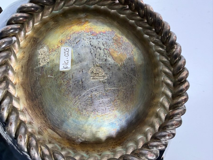 Emilia Castillo Silver Plate Toucan Centerpiece Bowl With Mosaic Inlay 14W X 12H Estimate: $1,500–$2,000 [Photo 7]
