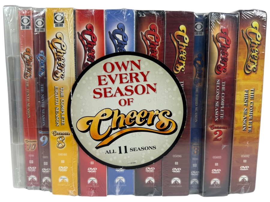 Just Added - Factory Sealed Cheers The Complete Series Seasons 1-11 DVD 45-Disc Box Set Bundle