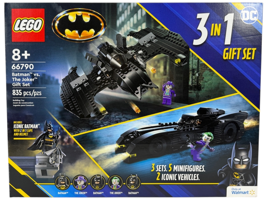 Just Added - New LEGO DC Batman Vs. The Joker 3 In 1 Gift Set Walmart Exclusive Set #66790