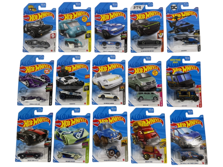 Just Added - (15) Vintage Hot Wheels Diecast Cars New in Packaging