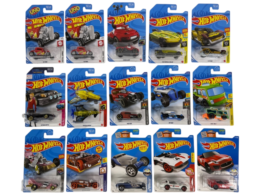 Just Added - (15) Vintage Hot Wheels Diecast Cars New in Packaging