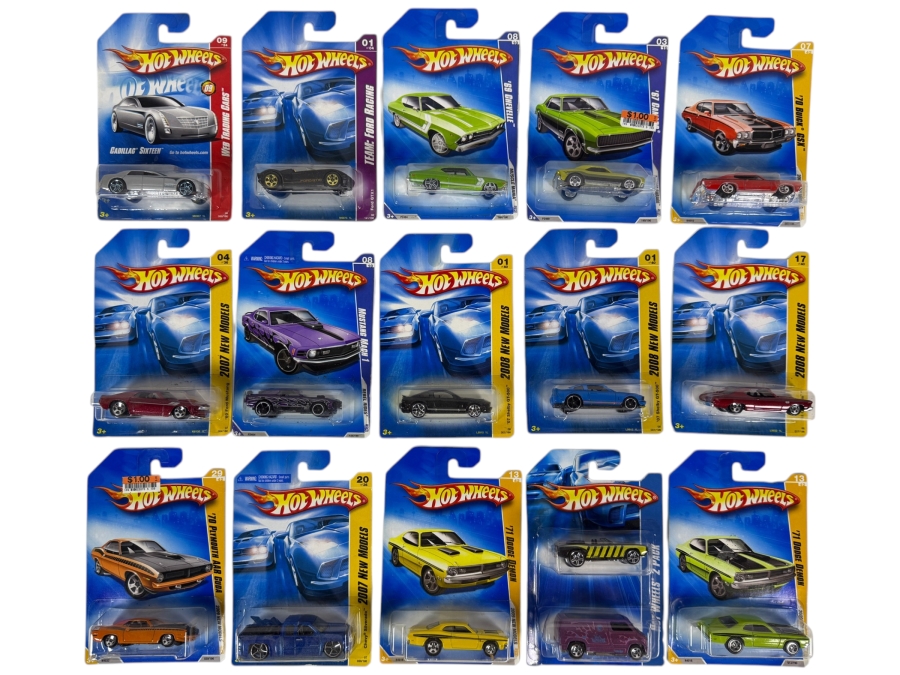 Just Added - (15) Vintage Hot Wheels Diecast Cars New in Packaging