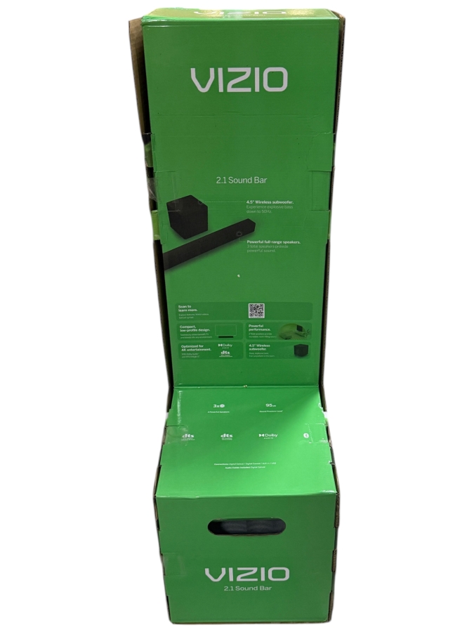 Just Added - New VIZIO SV210X-08 2.1 Soundbar SE Home Theater System With 4.5 Inch Wireless Subwoofer Boxed Set