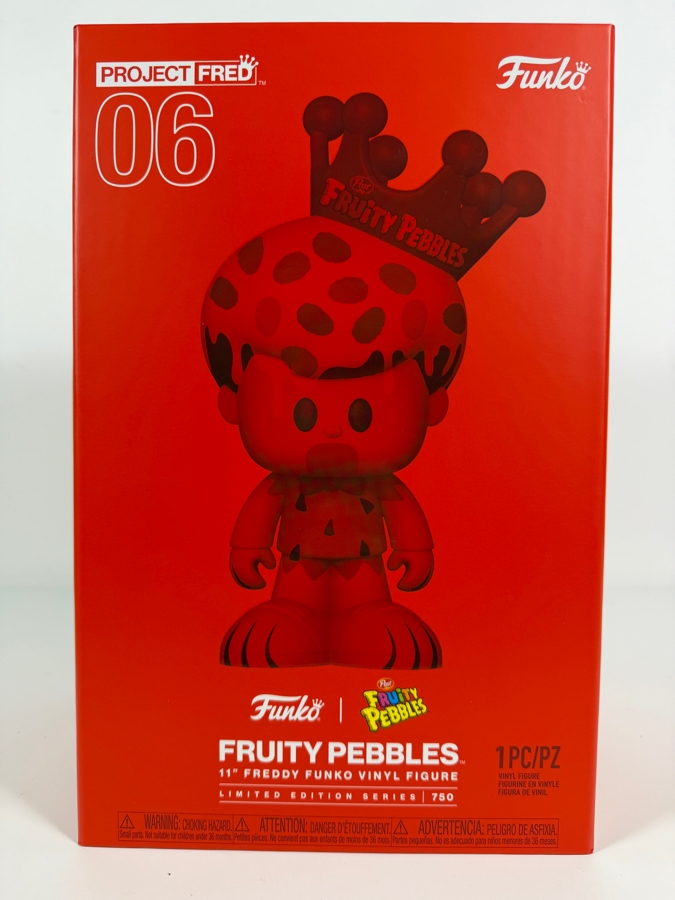 Funko Project Fred 06 Ad Icons Fruity Pebbles Freddy Funko As Fred Flintstone 11 Inch Vinyl Figure Limited Edition Series 750 Pcs Estimate $200 - $350 [Photo 4]