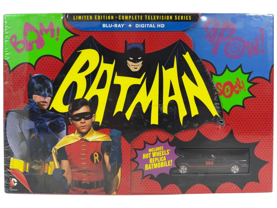 Just Added - Batman The Complete Television Series Limited Edition Blu-Ray + Digital HD Box Set With Hot Wheels Replica Batmobile Factory Sealed Estimate $125 - $225