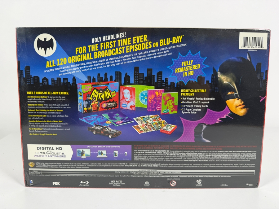 Just Added - Batman The Complete Television Series Limited Edition Blu-Ray + Digital HD Box Set With Hot Wheels Replica Batmobile Factory Sealed Estimate $125 - $225 [Photo 6]