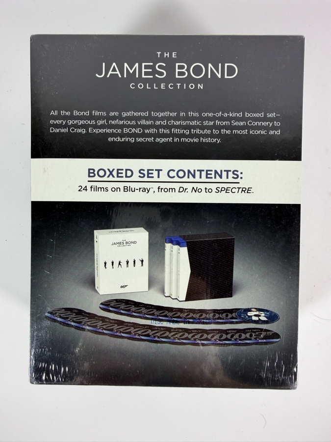 Just Added - The James Bond Collection 24 Bond Films Including Spectre MGM 007 Blu-Ray Box Set Factory Sealed Estimate $65 - $100 [Photo 4]
