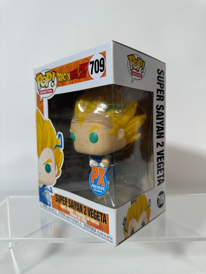 Funko Pop! Animation Dragon Ball Z Super Saiyan 2 Vegeta PX Previews Exclusive Vinyl Figure #709 [Photo 2]