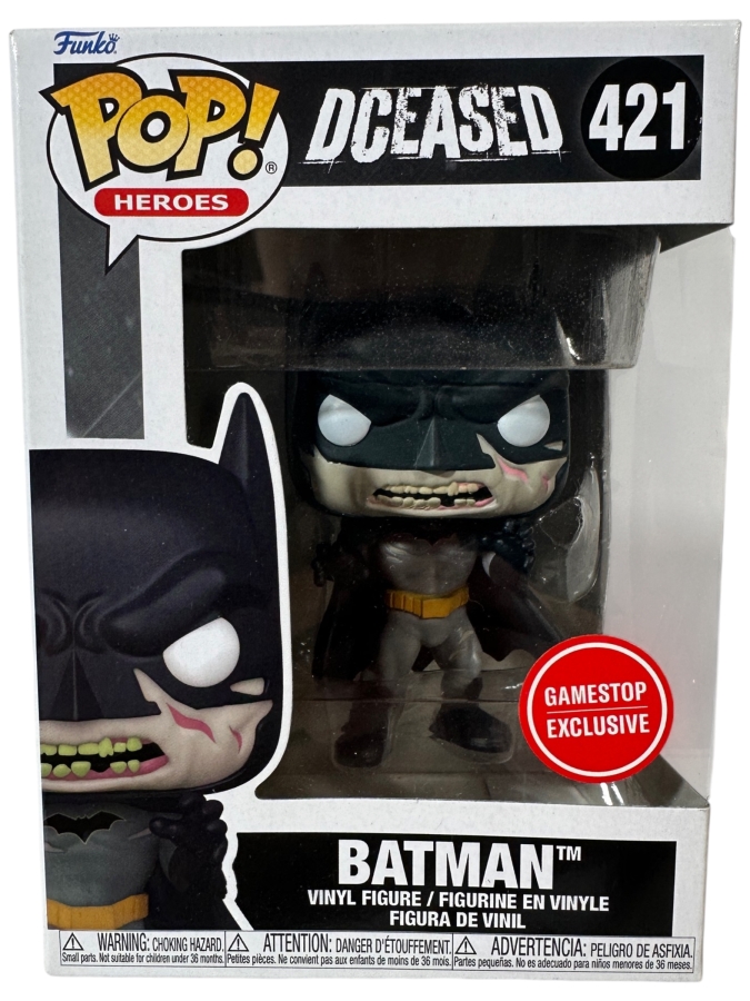 Funko Pop! Heroes DCeased Batman GameStop Exclusive Vinyl Figure #421