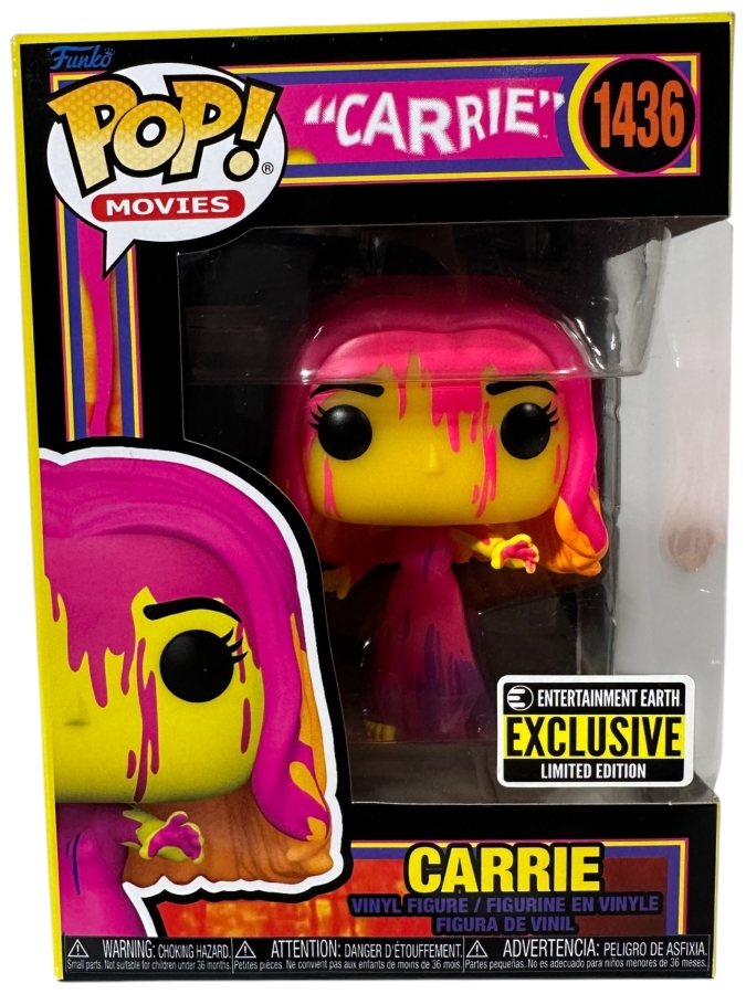 Funko Pop! Movies Carrie (Black Light) Entertainment Earth Exclusive Vinyl Figure #1436