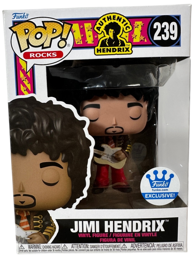 Funko Pop! Rocks Authentic Hendrix Jimi Hendrix (Napoleonic Hussar Jacket) Funko Shop Exclusive Vinyl Figure #239 Estimate $15 - $30