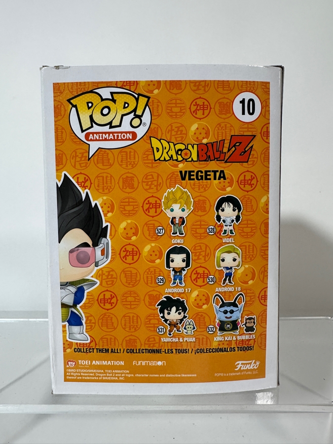 Funko Pop! Animation Dragon Ball Z Vegeta (Silver Chrome) Funimation 25th Anniversary Exclusive Vinyl Figure #10 [Photo 3]