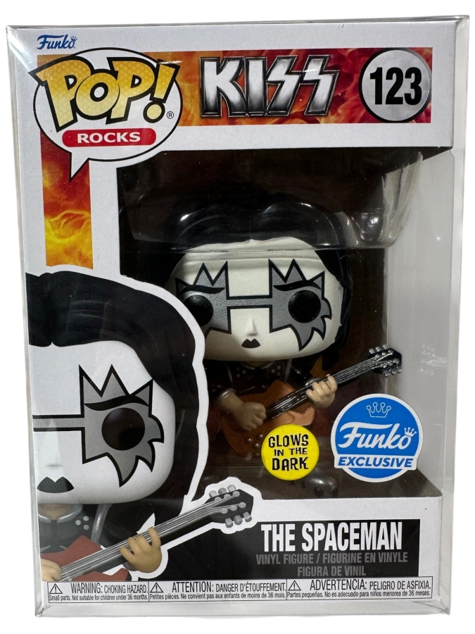 Funko Pop! Rocks KISS The Spaceman (Glows In The Dark) Funko Exclusive Vinyl Figure #123