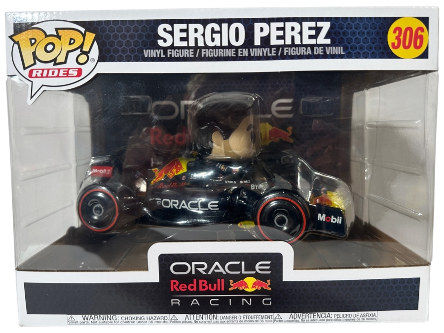 Funko Pop! Rides Super Deluxe Formula 1 Oracle Red Bull Racing Sergio Pérez Vinyl Figure #306