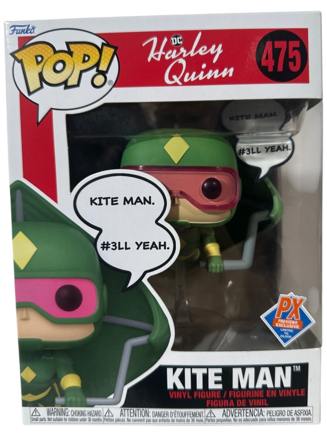Funko Pop! Heroes DC Harley Quinn Animated Series Kite Man PX Previews Exclusive Vinyl Figure #475