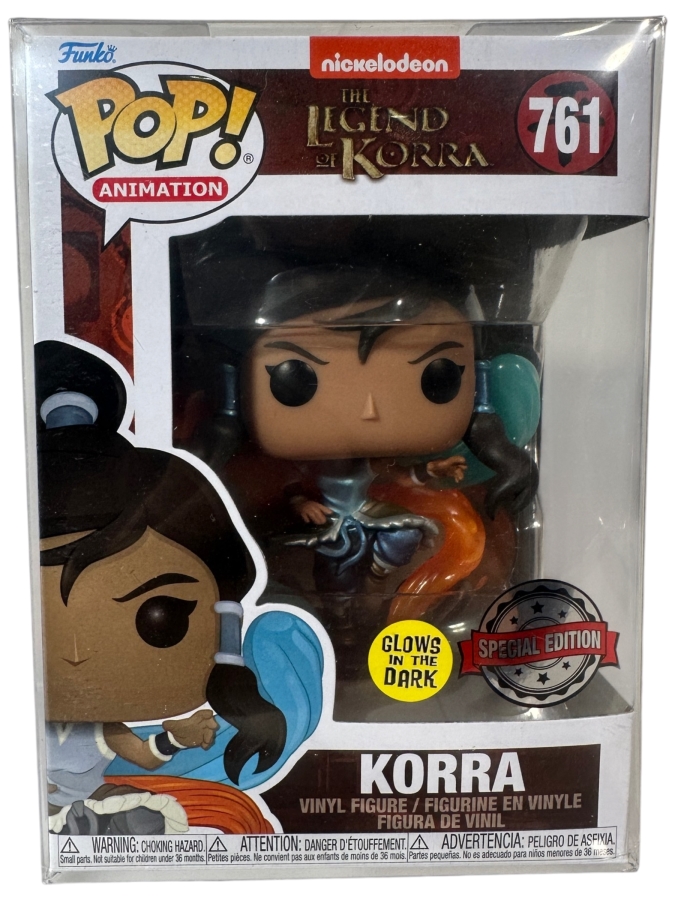 Funko Pop! Animation The Legend of Korra Korra (Glow in the Dark & Metallic) Special Edition Exclusive Vinyl Figure #761