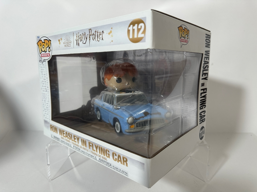 Funko Pop! Rides Wizarding World Harry Potter Ron Weasley in Flying Car 112 Super Deluxe Vinyl Figure In Original Box [Photo 2]