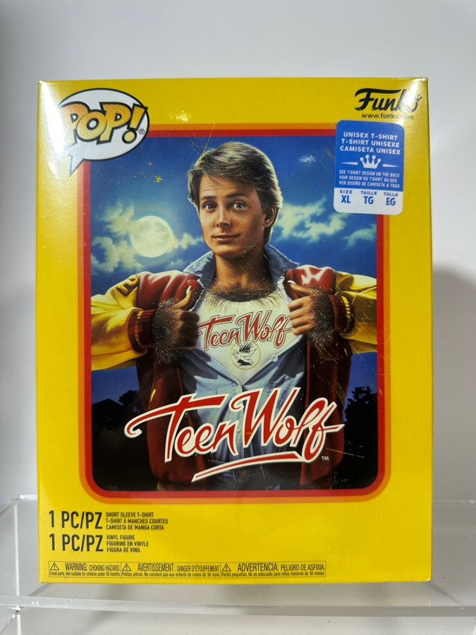 Funko Pop! Movies Teen Wolf Scott Howard (Flocked) & T-Shirt Box Set Target Exclusive Vinyl Figure #772 [Photo 3]