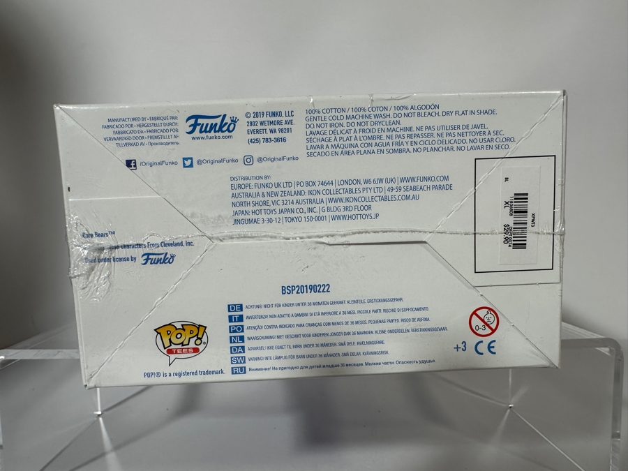Funko Pop! Tees Care Bears Cheer Bear (Flocked) & T-Shirt Box Set BoxLunch Exclusive Vinyl Figure #351 [Photo 4]