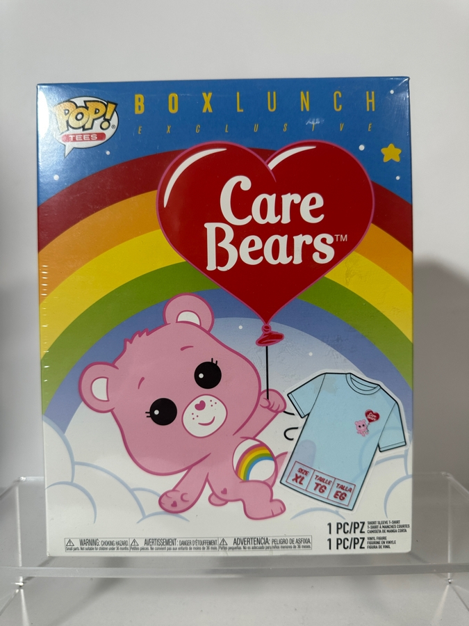 Funko Pop! Tees Care Bears Cheer Bear (Flocked) & T-Shirt Box Set BoxLunch Exclusive Vinyl Figure #351 [Photo 3]