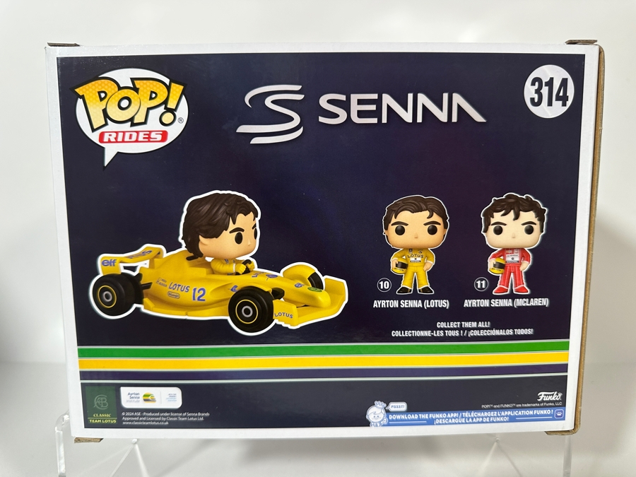 Funko Pop! Rides Super Deluxe Formula 1 Team Lotus Ayrton Senna Vinyl Figure #314 [Photo 3]