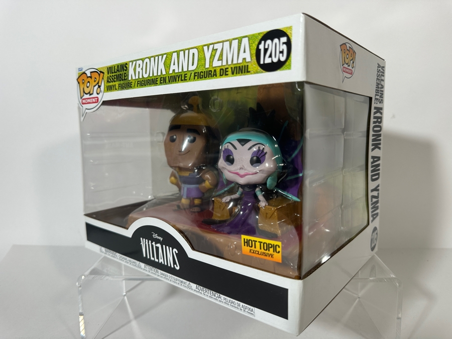 Funko Pop! Moment Disney Villains Assemble The Emperor's New Groove Kronk and Yzma Hot Topic Exclusive Vinyl Figures #1205 [Photo 2]
