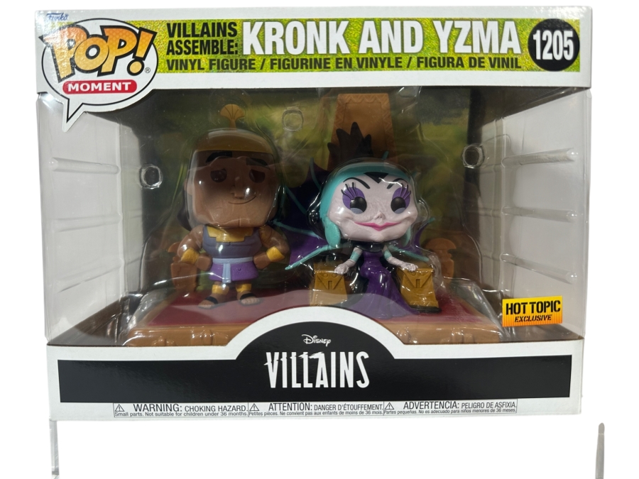 Funko Pop! Moment Disney Villains Assemble The Emperor's New Groove Kronk and Yzma Hot Topic Exclusive Vinyl Figures #1205