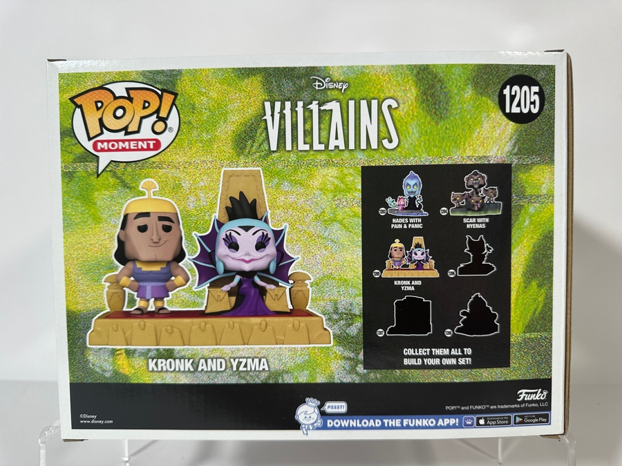 Funko Pop! Moment Disney Villains Assemble The Emperor's New Groove Kronk and Yzma Hot Topic Exclusive Vinyl Figures #1205 [Photo 3]