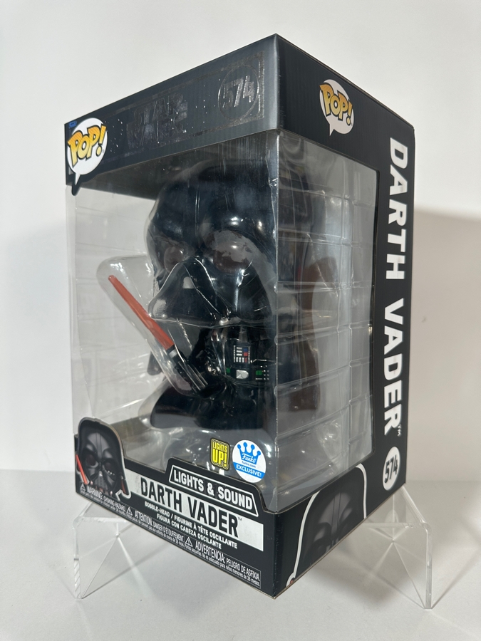 Funko Pop! Star Wars Darth Vader (Lights & Sound) Funko Shop Exclusive Jumbo 10-Inch Vinyl Bobble-Head Figure #574 Estimate $40 - $85 [Photo 2]
