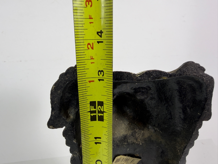 Vintage Upper Deck Cast Iron Border Collie Sheepdog Hand Painted Doorstop 13.5H [Photo 3]